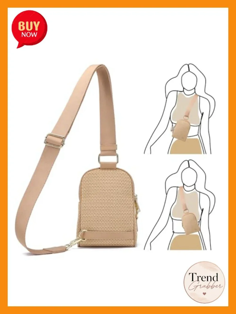 Small Faux Straw Crossbody Bag Lightweight Beach Sling Purse